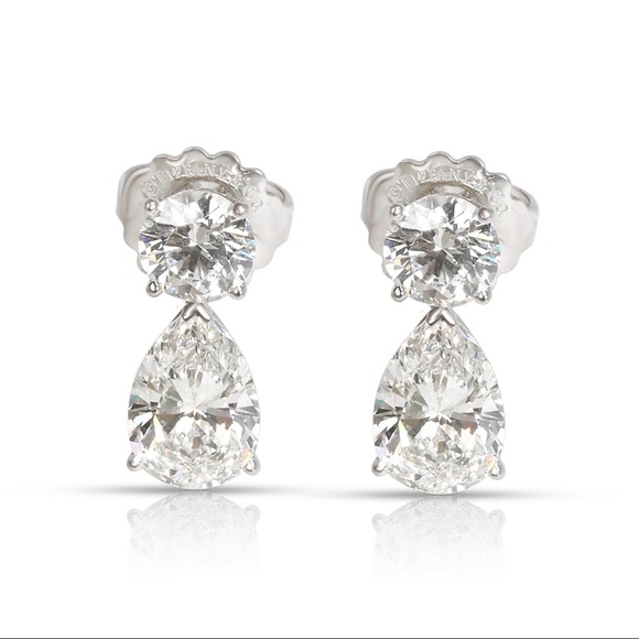 Tiffany & CO. Diamond Earrings - Picture 14 of 14